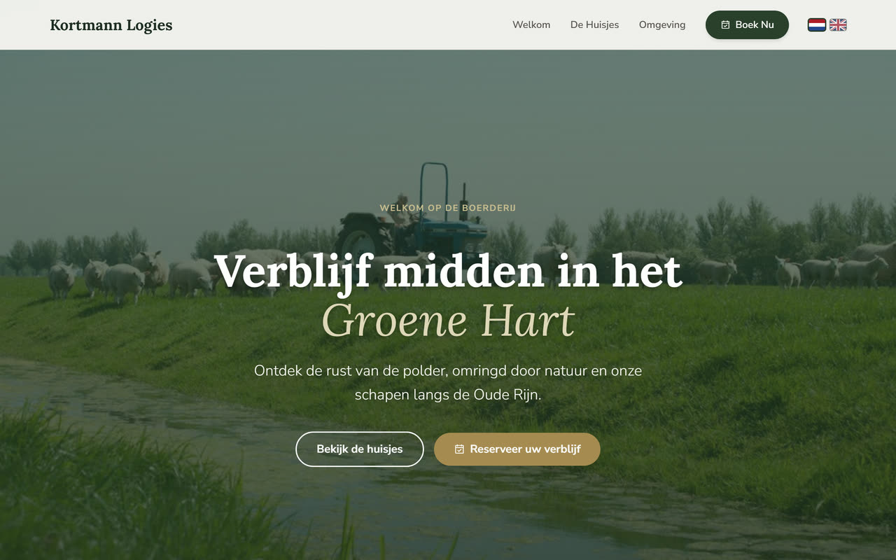 Website of Kortmann Logies