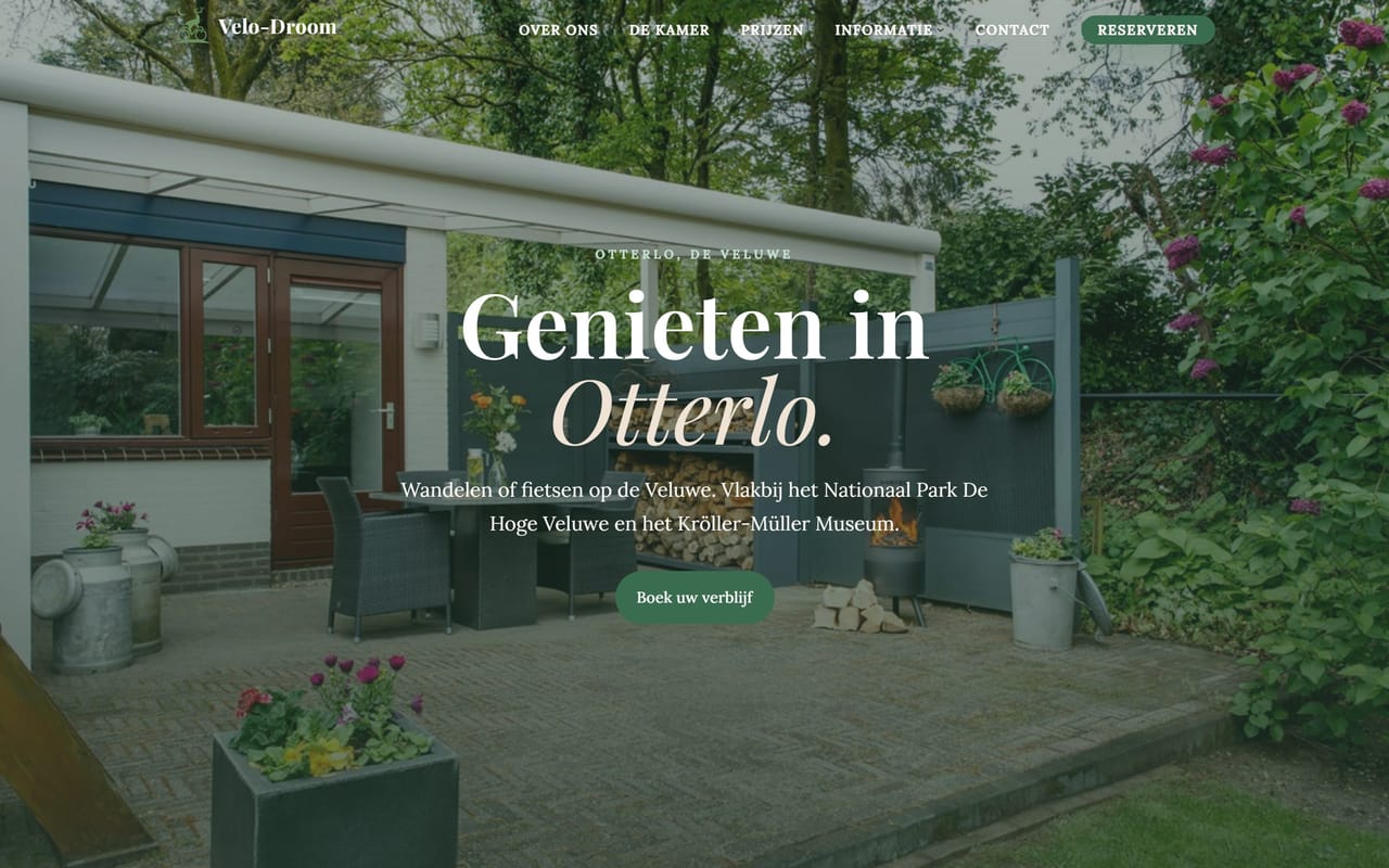 Website van Velo-Droom